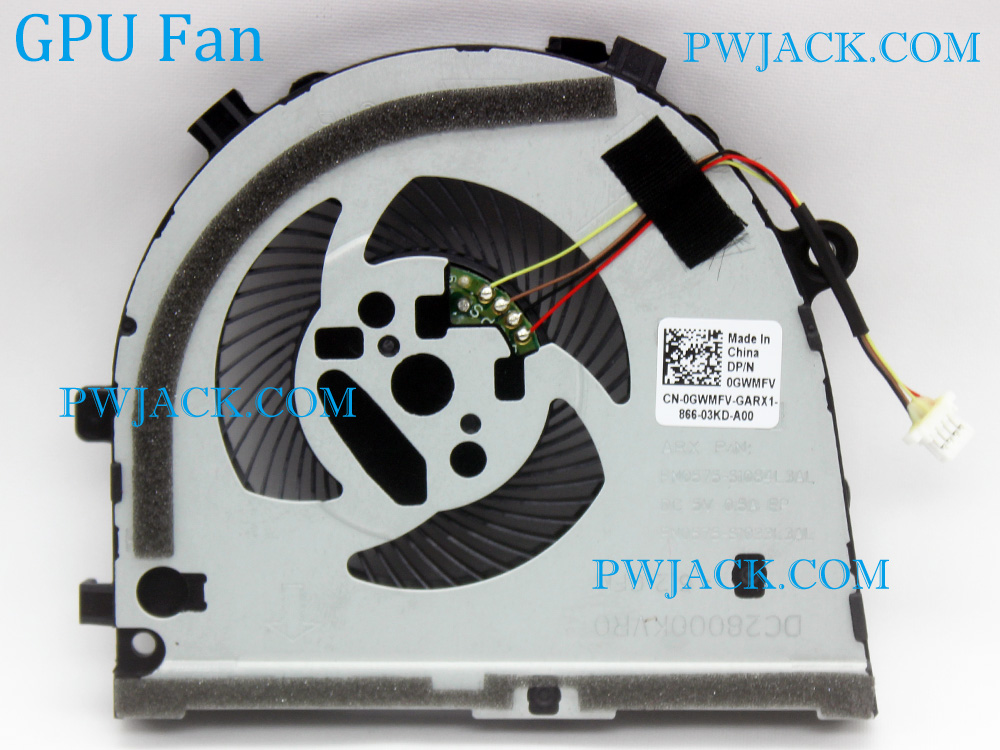 (image for) Dell G3 3579 3779 CPU GPU Fan 0TJHF2 0GWMFV